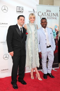 Ron Truppa (Founder Catalina Film Festival), Jaime King (Custody), and Delious Tim Kennedy (Co-Founder Catalina Film Festival)