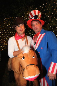 Mario Lopez Hosts Halloween House Party at Private Mansion in Tarzana