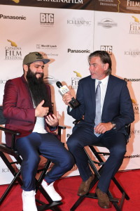 Jordan Vogt-Robertswinner of The Crest Award - Best Director, on the red carpet interview with Geoff Boucher LA Times